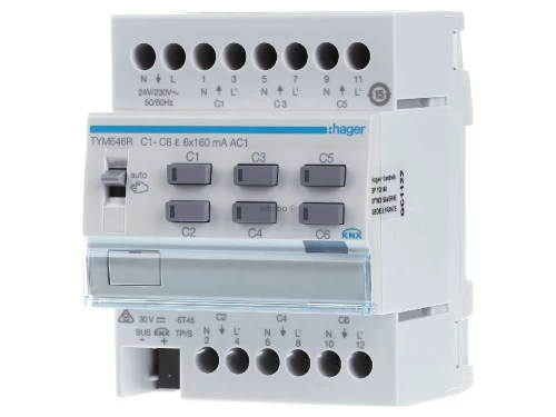 ΕΝΕΡΓΟΠΟΙΗΤΗΣ KNX ΘΕΡΜΑΝΣΗΣ 6 ΕΞΟΔΩΝ 230/24V ME ΘΕΡΜΟΣ ΕΛΕΓΧΟ
