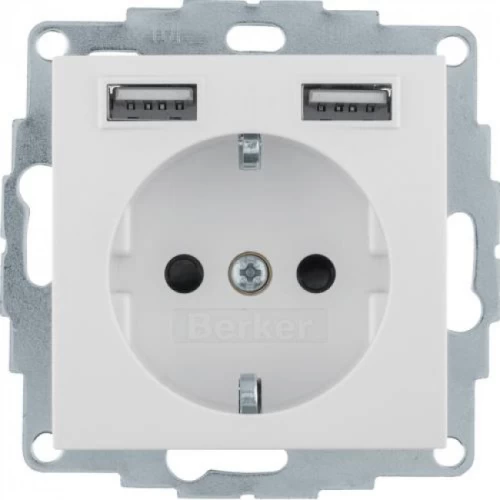ΠΡΙΖΑ BERKER ΣΟΥΚΟ ME ΘΥΡΕΣ USB  S.1 ΙΒΟΥΑΡ