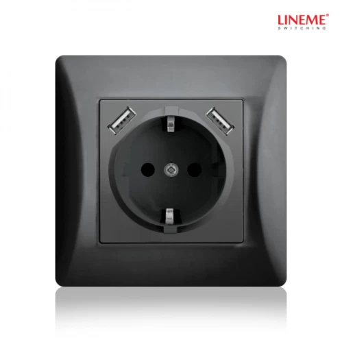 ΠΡΙΖΑ ΣΟΥΚΟ LINE ME +USB Χ ΠΛΑΙΣΙΟ LINE ME ΜΑΥΡΟ