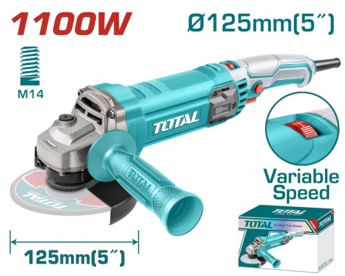 TOTAL ΓΩΝΙΑΚΟΣ ΛΕΙΑΝΤΗΡΑΣ 1.100W-125mm(TG110125565)