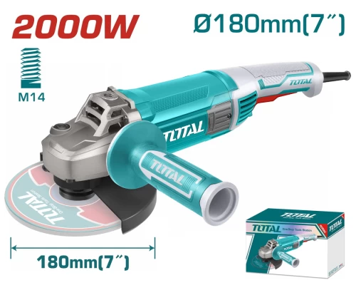 TOTAL ΓΩΝΙΑΚΟΣ ΛΕΙΑΝΤΗΡΑΣ 200W-180mm(TG12018026)