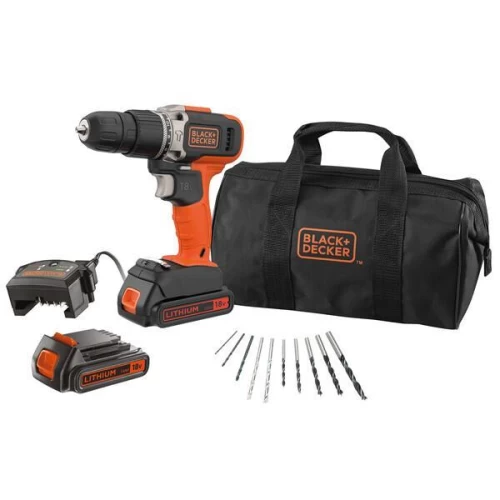 ΔΡΑΠΑΝΟΚΑΤΣΑΒΙΔΟ ΜΠΑΤΑΡΙΑΣ BLACK&DECKER 18V ΚΑΙ 2 ΜΠΑΤΑΡΙΕΣ ΣΕ ΥΦΑΣΜΑΤΙΝΗ ΘΗΚΗ