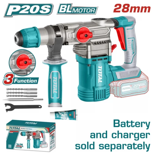 TOTAL ΠΝΕΥΜΑΤΙΚΟ ΠΙΣΤΟΛΕΤΟ ΜΠΑΤ. Li-ion 20V ΧΩΡΙΣ ΜΠΑΤΑΡΙΑ & ΦΟΡΤΙΣΤΗ (TRHLI20288)