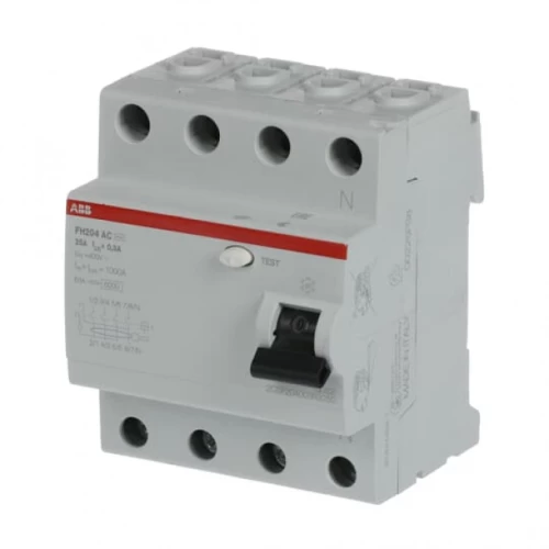 ΡΕΛΕ ΔΙΑΡΡΟΗΣ ABB 4P25A 30mA FH204AC-25/0,03 ABB