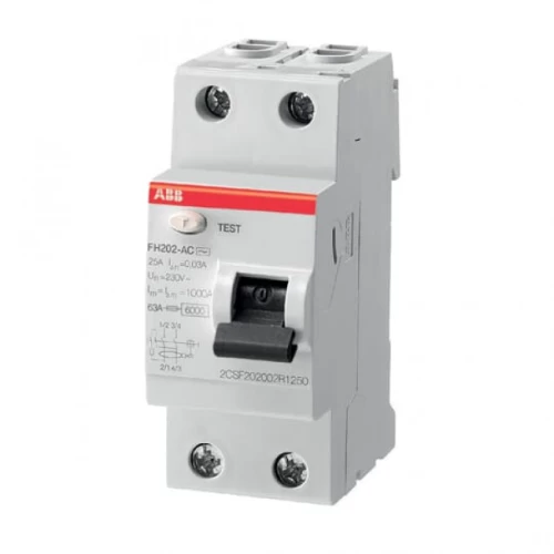 ΡΕΛΕ ΔΙΑΡΡΟΗΣ ABB 2P25A 300mA FH202AC-25/0,3 ABB