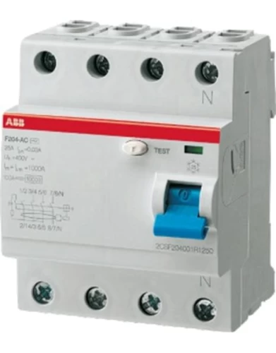 ΡΕΛΕ ΔΙΑΡΡΟΗΣ ABB TYΠΟΥ Α 4P63A/30mA F204A-63/0.03