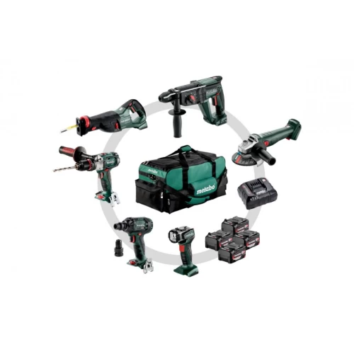 METABO 18 V COMBO SET ΜΠΑΤΑΡΙΑΣ 6.1 SB 18 LTX + KH 18 LTX 24 + W 18 L 9-125 QUICK + ASE 18 LTX + SSW 18 LTX 300 BL + ULA 14.4-18 LED 685211000 