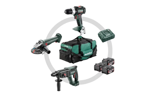 METABO 18 V COMBO SET ΜΠΑΤΑΡΙΑΣ 3.1 SB 18 LT BL + W 18 L 9-125 QUICK + KH 18 LTX 24  685212000